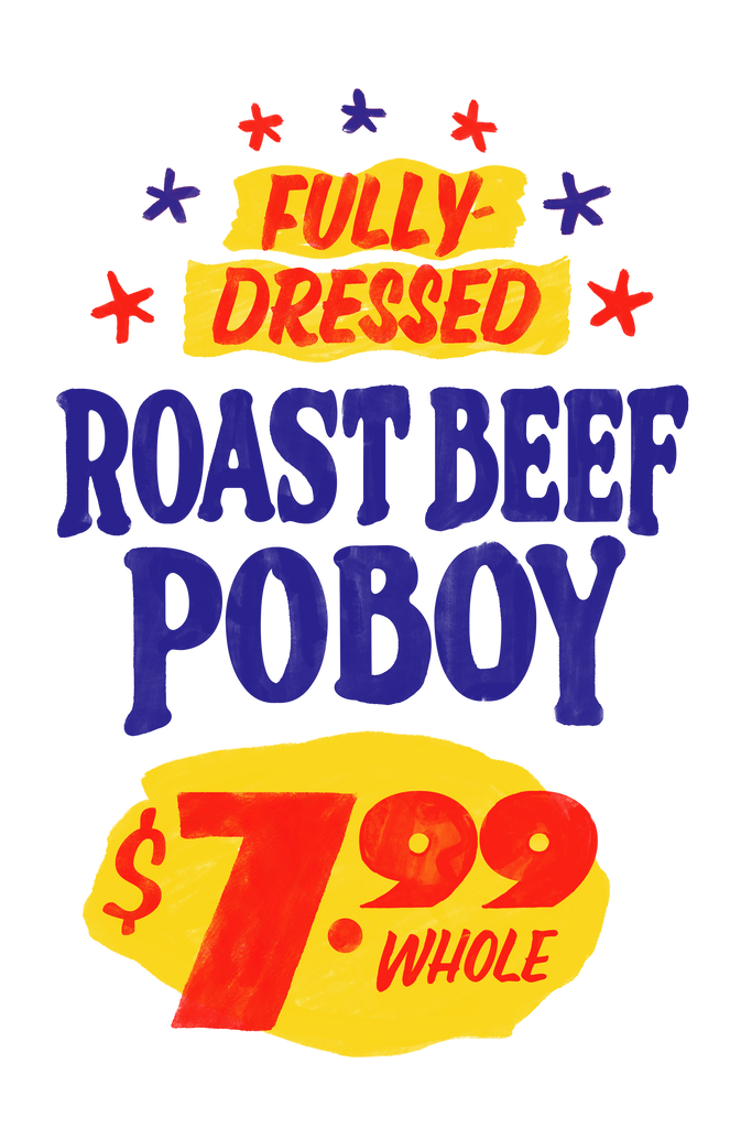 Roast Beef Po-Boy Tee